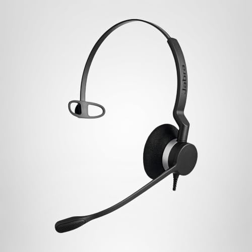 Jabra Biz 2300 - Monaural Headset with USB-A MS Cable - Skype for Business Certified - Noise Cancelling and Call Control Unit for Softphones
