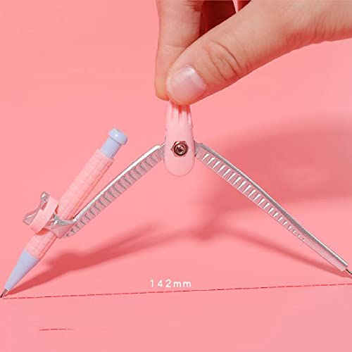 Student Set Compasses Automatic Pencil Writing Stationery Office Protractor Geometry Mathematics Teaching Aids
