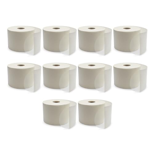 ChromaLabel 3 Inch Clear Wafer Seals, Package Seals, 1000/Roll, Case of 10
