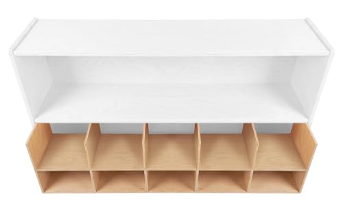 ABC Company Cubby Inserts, Natural Wood Tone, 10 Cubby Inserts