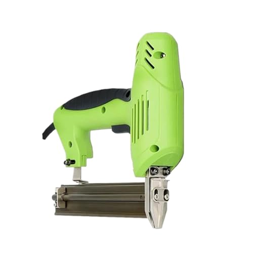 Oil-Free Pneumatic Staple Gun Heavy-Duty Stapler 220V Electric Nailer Stapler Gun Woodworking Tools Furniture Stapler Framing Nailer Gun