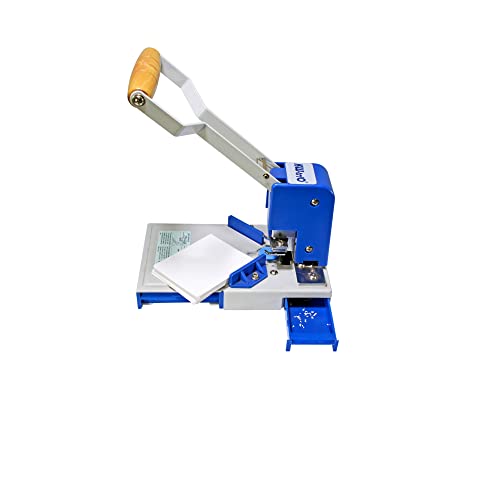 Sysform PrintFinish Desktop Corner Rounding Machine with one 1/4"" Die (die Blade Punch Cutter), Easier way to Cut Multiple Sheets, Blue / Gray