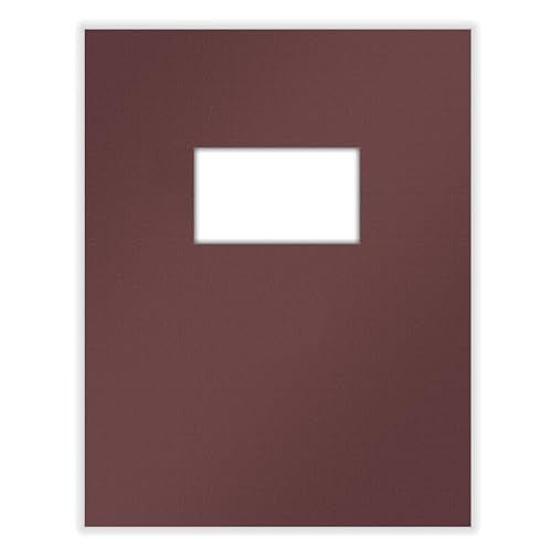 ComplyRight Tax Presentation Report Covers, Two Piece, Single Window, Burgundy, 8-1/2" x 11", Pack of 100 Cover Sets, Tax Preparer Supplies