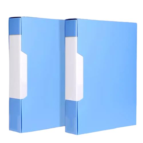 2 Pcs A4 Display Book Folder with Pocket,Document Presentation Folder with Box/80 Pages