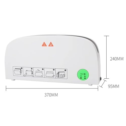WHIPIN Hot Melt Binding Machine, Electric Mini A4 Thermal Binding Machine, 33mm Max Binding Thickness, Book Ridge Binding Kit, Simple Operation, Fast Binding for Photo Documents, Reports