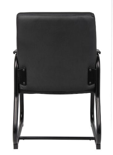 Boss Office Products Heavy Duty Caressoft Guest Chair in Black, 350 lbs. (B709)