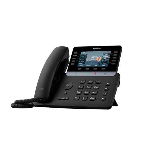 YealinkT77U IP Phone - Corded Landline Phone - 10 Multiple Conferencing - Wall Mountable, Stand Mountable - Classic Gray