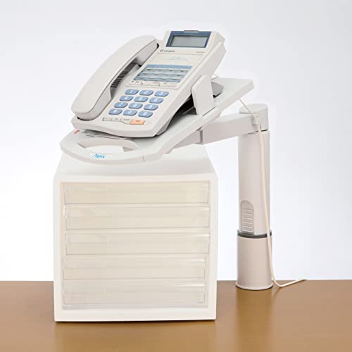 Asuka TS7053 Phone Stand, Bridge (W x D x H): 8.1 x 14.0 x 18.5 inches (206 x 355 x 470 mm), Cream