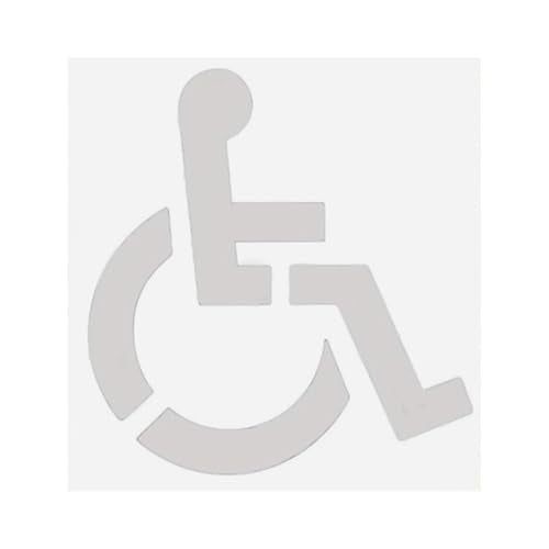 Handicap Parking Stencil Marker Symbol Template Silicone Flexible Garage Marker Parking Lots Stencil Enduring Lots