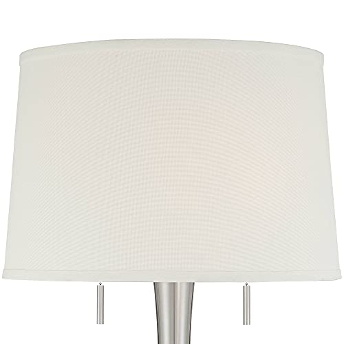 360 Lighting Karl 63 3/4" Tall Luxe Modern Brushed Nickel Floor Lamp