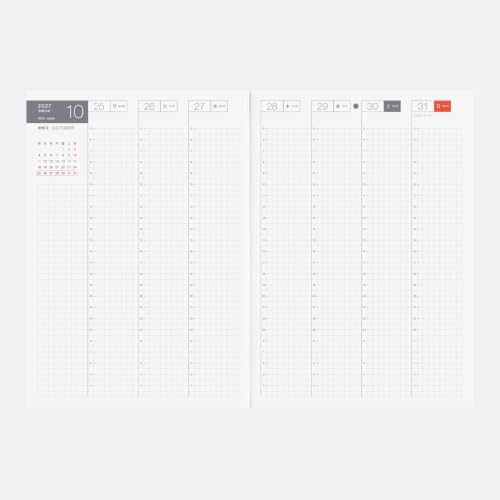 Hobonichi Techo 2027 Cousin Avec Books – A5, Japanese, Daily, 6-month x 2-Book Set (Jan/Jul Start)