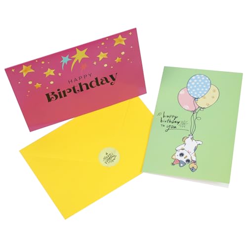 Dessie 120 Unique Happy Birthday Card Assortment 4x6 - Bulk Birthday Cards with Envelopes, Message Inside, Box & Gold Seals – Assorted Birthday Cards Multipack for Employees Men Women