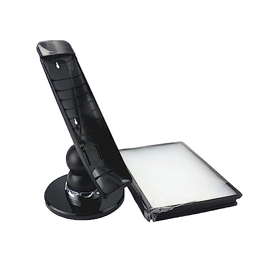 Wall file organizer,Wall Mounted File Holder, PVC and Metal Black Catalog Display Rack, 10 Double-Sided Display Pockets, Letter-Size, Durable Space Saving Reference Stand Desktop, Easy to Install