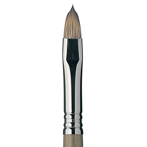 Escoda Modernista Series 4060 Long Handle Artist Oil & Acrylic Brush, Filbert, Size 24