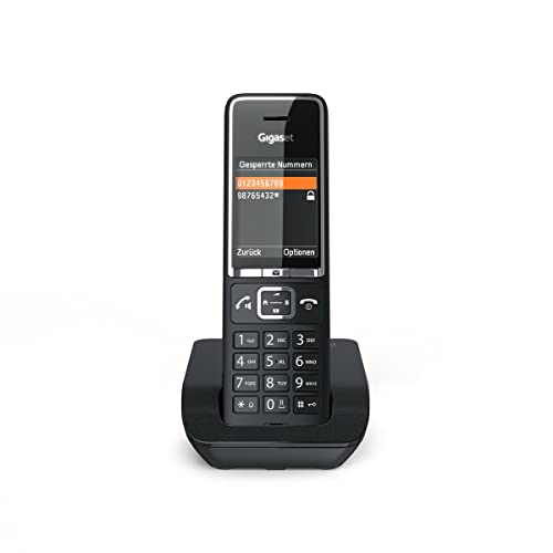 Gigaset Comfort 550 Analog Telephone Caller Id Black, W128896583 (Caller Id Black)
