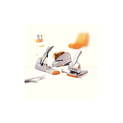 Rapid 20922601 HDC65 Heavy Duty Markings, Metal, Hole Punch, 65 Sheets, with Format Black, Guide Bar