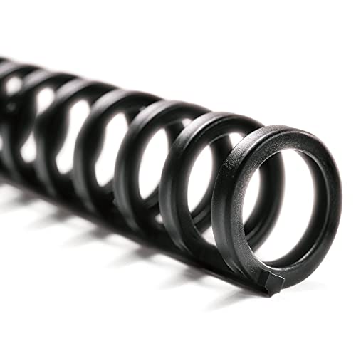 GBC Binding Spines / Spirals / Coils, 5/16" Diameter, 45 Sheet Capacity, ProClick, Black, 100 Pack (2514700)