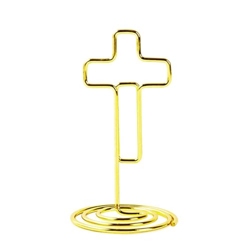 100PCS Metal Memo Clip Holders Photo Displaying Stand, Gold