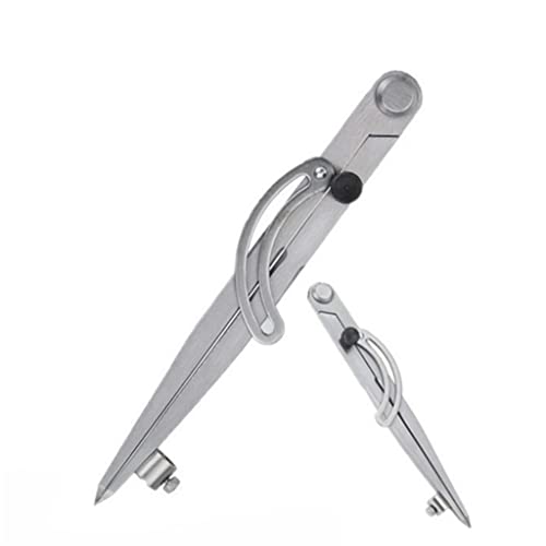 KLJUHGTR Spacing Compass Adjustable Leather Craft Rotating Tool Scriber DIY Edge Creaser Stitch Wing Divider Cross Line Compasses