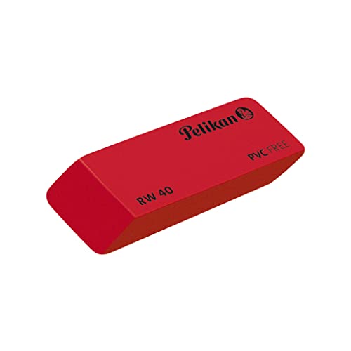 Pelikan RW40 Plastic Eraser Suede Red Box of 40 606127