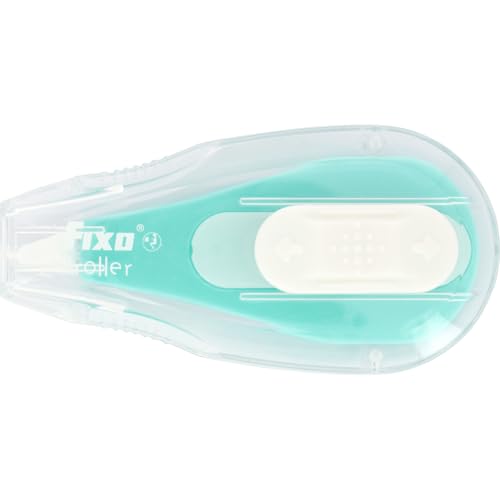 Fixo Roller - 12 Pack Retractable Left Handed Correction Tape Front Application 6m x 5mm Allows Instant Writing, Perfect School and Office Supplies for Correcting Paper Errors