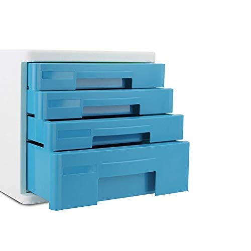 noxozoqm Desktop File Cabinet, 4-Layers Data Office Storage Drawer Confidentiality Office Desktop Drawer Organizer