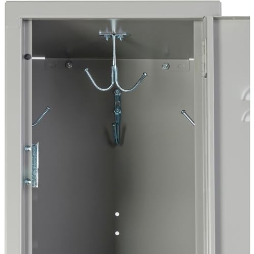 Global Industrial 3-Tier 3 Door Locker, 12" W x 15" D x 78" H, Gray, Unassembled