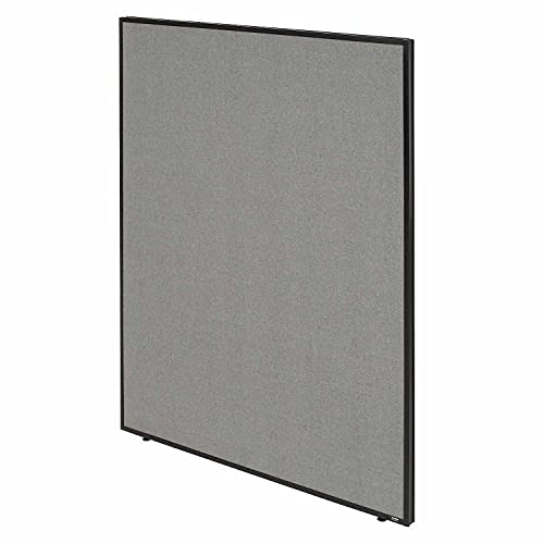 Global Industrial Office Partition Panel, 36.25 Inch Width x 60 Inch Height, Gray Fabric, 1 Piece, Build Your Own Office Partition System