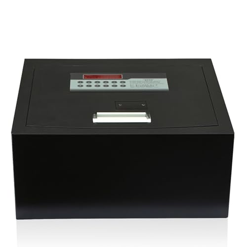 XRRJFYH Hotel Safe Box Small Floor Safe Security Box with Digital Code Hidden Safebox with Key Lockbox(40x35x18cm/16x14x7in)
