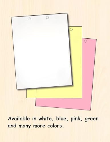 Limited Papers(TM) Writing and Copy Paper,75 GSM, Variation of Colors 8.5" x 11", 5 Hole Top-Punched, 20 Pound Text, 500 Sheets Per Ream. (5000, White)
