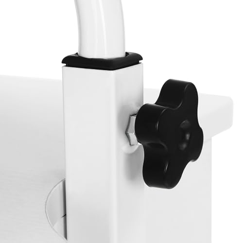 Lectern Podium Stand, Mobile Height Adjustable Church Classroom Lecture, Portable Presentation Stand with 0-90° Adjustable Angle, Multi-Function Reading or Laptop Desk with Wheels (White)