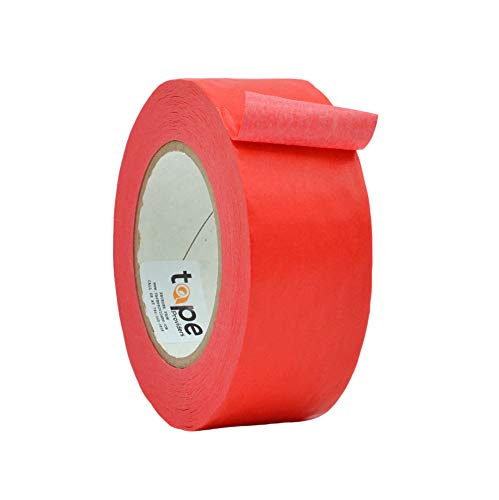 WOD CFTC6 Console Artist Tape Made in USA Red, 4 inch x 60 yds. Flatback Paper Marking/Labeling Tape Residue Free, for Watercolor Paper to Prevent Tearing