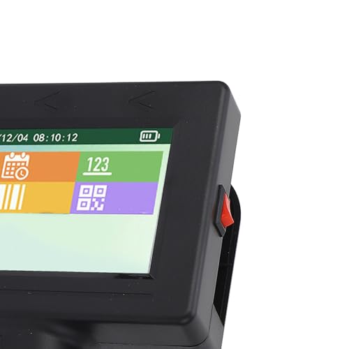 Eujgoov Handheld Inkjet Label Printer with 4.3 HD Touchscreen 4 Core CPU Ergonomic Design Supports Multiple Materials Systems