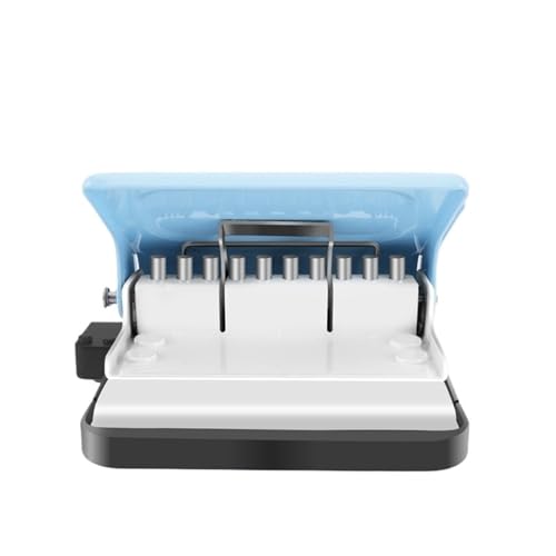 Binding Machine, Made-10-Hole Punch Binding Machine for Planners, for A4 and A5(Blue)