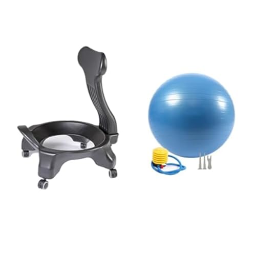 Acivirdde Heavy-Duty Yoga Ball Chair, Ideal for Core Muscle Training, Exercise, and Fitness at Home or in The Office; a Perfect Stability Ball.