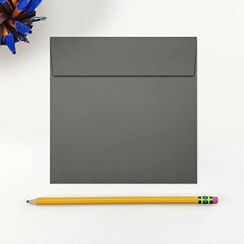 LUXPaper Square Invitation Envelopes | Peel & Press | 5 1/4" x 5 1/4" | Smoke Gray | 80lb. Text | 1,000 Qty