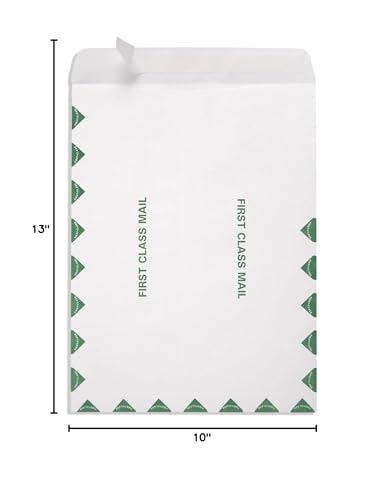 Blue Summit Supplies 100 10" x 13" First Class Heavy Duty Envelopes