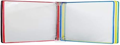 UMJIGF Desktop Document Holder A4 Reference Catalog Rack Flip File Holder, Wall-Mounted Magnetic Display 35.5 * 24.5 * 4.5CM,Multi-colored