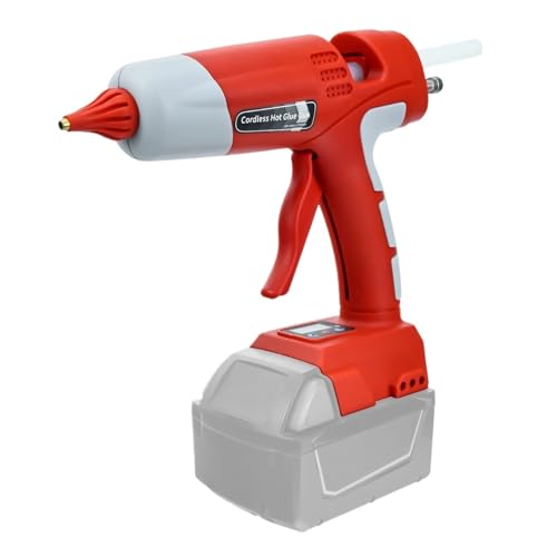 Hot Glue Gun 100W Cordless Hot Melt Glue Gun for 18-20V Li-ion Battery Repair DIY Tool Set with 10 Glue Sticks Power Tool Glue Gun for DIY Arts, Crafts and Quick Repairs