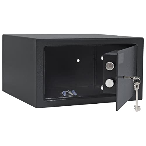 Rottner Furniture Safe Jupiter 2 Steel Double-bitted Lock 2 Keys Anthracite WxHxD 31x17x28 cm Felt Insert incl. Mounting Material