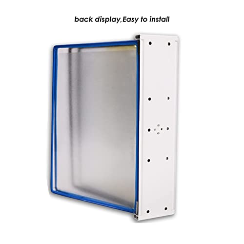 NIKAIDD Catalog Display Rack, Wall-Mount Reference System, 10 Double-Sided Panels, with 20 A4 Letter Sized Pockets, Loose-Leaf Document Storage Display Rack,Folders (Yellow)