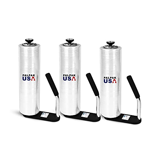 PalPak100 -The Leading Stretch Film Dispenser - Holds 12" to 18" Stretch Film - Light Weight Industrial Strength (3Pack))