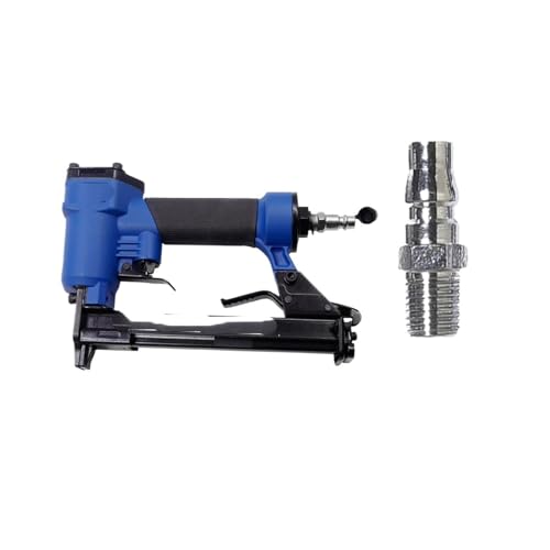 LPXDS Pneumatic Staple Gun,Oil-Free Pneumatic Staple Gun 21 Air Stapler 8016 Size 12.8mm Pneumatic Stapler Wood Pneumatic Nailer(Color:JP Male Air Inlet)