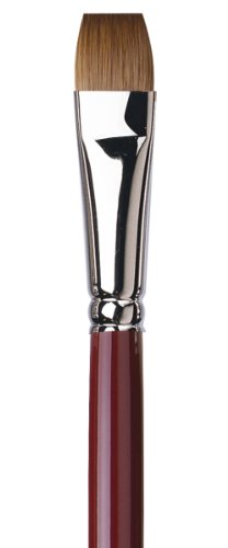 da Vinci Oil & Acrylic Series 1810 Oil Paint Brush, Bright Kolinsky Red Sable, Size 14 (1810-14)