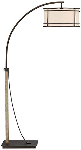 Gentry 71 1/2" Tall Bronze 2-Light Downbridge Arc Floor Lamp
