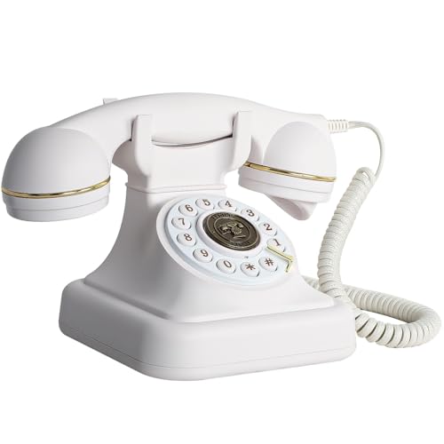 ZLPOWER Audio Guest Book Phone Audio GuestBook for Weddings Record Customized Audio Messages Guest Book Classic Retro Style for Parties Birthdays Rentals Confessions Special Occasions