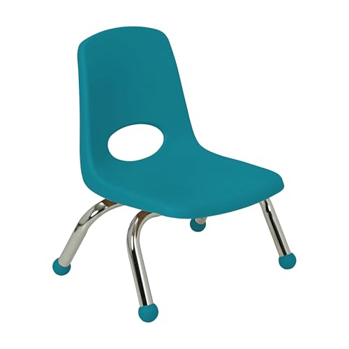 FDP 8" School Stack Chair with Ball Glides, Teal, 14749-TL