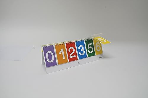 TimeTEX Cardboard Flap Flip Chart Decimal Numbers 0-9