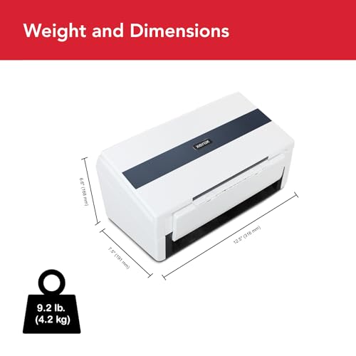 Xerox D50 Duplex Document Scanner for PC and Mac, 120-page Automatic Document Feeder (ADF), 70 ppm @ 200 dpi, Visioneer & ABBYY Software Included, 3-Year Warranty