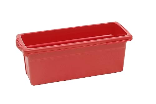 Copernicus Small Recycled Plastic Open Cubby Bin Storage Tub Organizer for Classrooms, Red